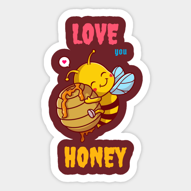 love you honey Sticker by Transcendexpectation